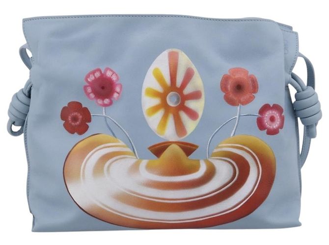 LOEWE Flamenco Bag Leather Maruha Mario Collaboration Light Blue - vista 2