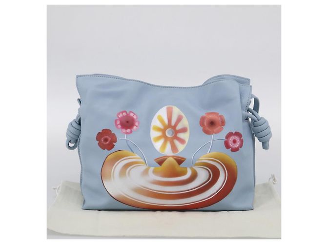 LOEWE Flamenco Bag Leather Maruha Mario Collaboration Light Blue - vista 21