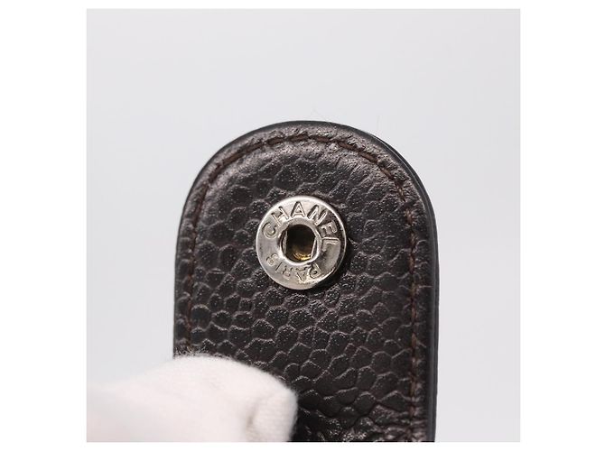 CHANEL Cartera Larga Matelassé Piel Caviar Marrón CC - vista 13