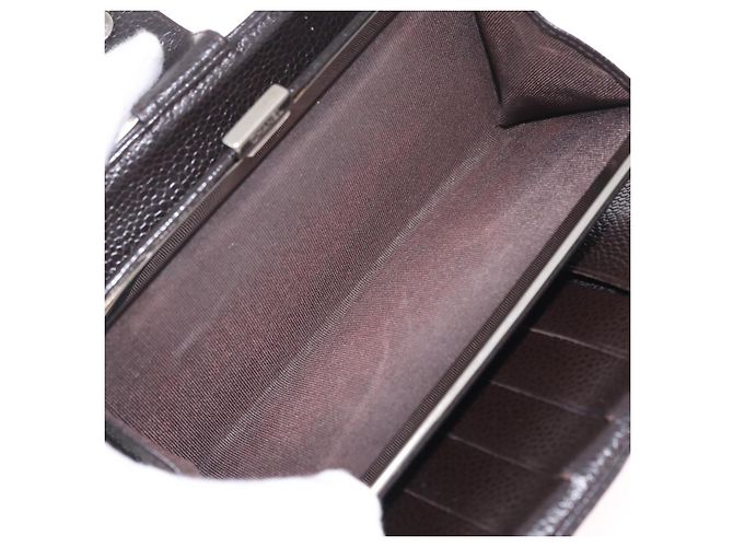 CHANEL Cartera Larga Matelassé Piel Caviar Marrón CC - vista 21