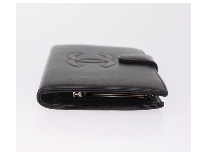 CHANEL Cartera Larga Matelassé Piel Caviar Marrón CC - vista 4