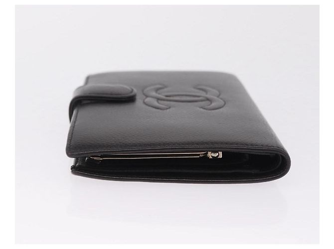 CHANEL Cartera Larga Matelassé Piel Caviar Marrón CC - vista 5
