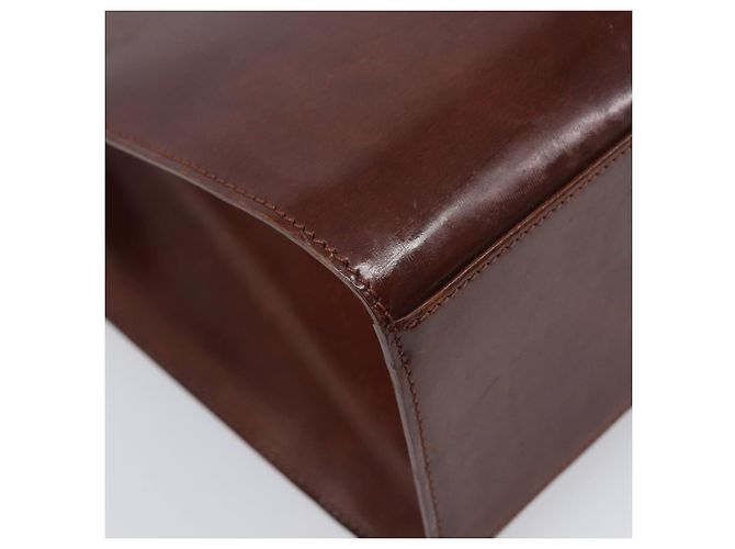 Panthère Cartier PANTHERE Tote Bag Patent Leather Brown Silver - vista 11