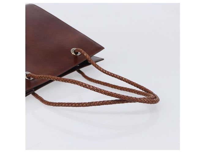 Panthère Cartier PANTHERE Tote Bag Patent Leather Brown Silver - vista 7