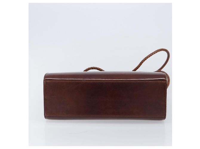 Panthère Cartier PANTHERE Tote Bag Patent Leather Brown Silver - vista 9