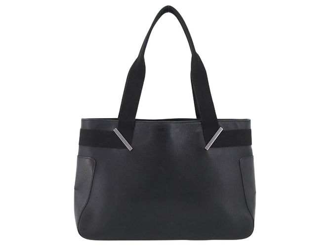 GUCCI Hand Bag Leather Black Silver 73983 - vista 2