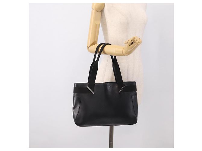 GUCCI Hand Bag Leather Black Silver 73983 - vista 22
