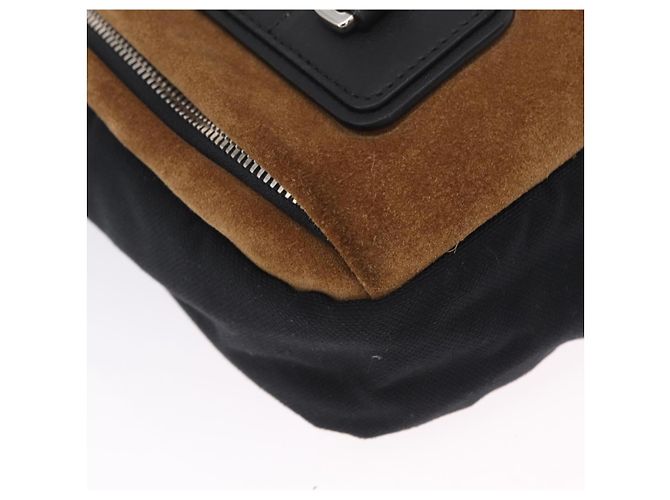 LOEWE Body Bag Suede BFLXFXSX01-1628 Brown Silver - vista 13