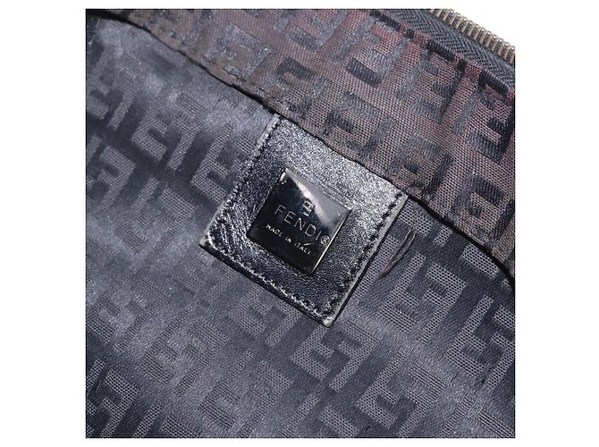 FENDI Zucchino Canvas Tote Bag Braun Silber - Ansicht 16