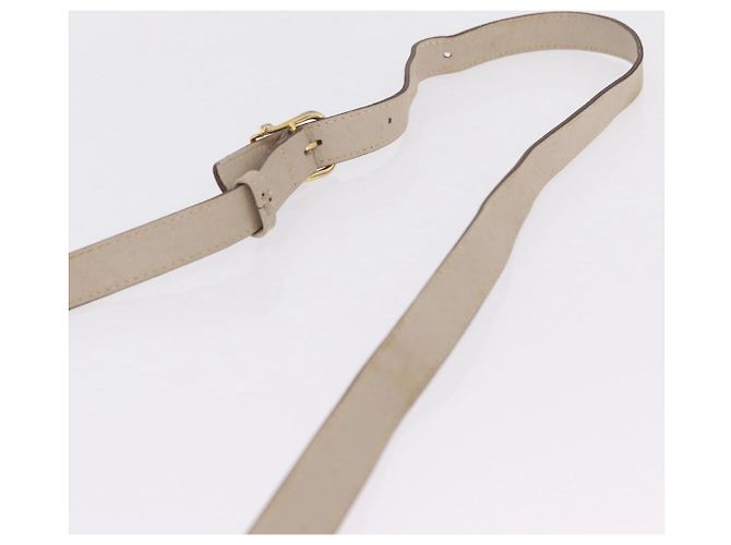 Céline CELINE Bolsa de ombro em couro bege dourado - vista 8
