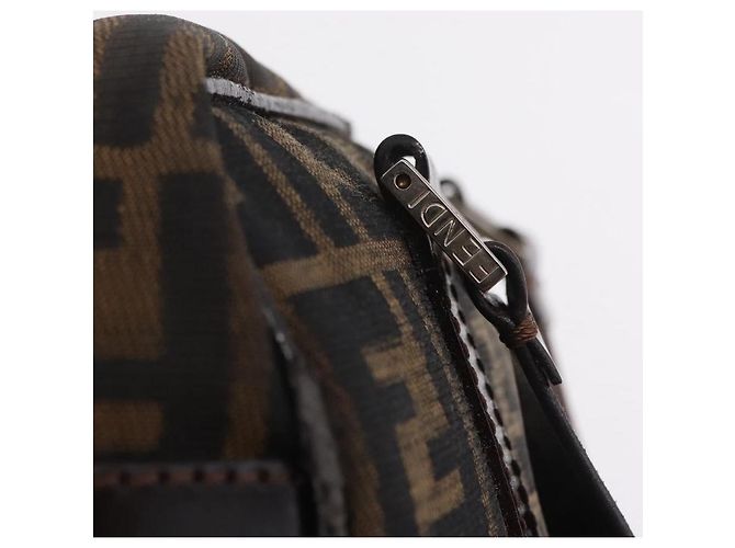 FENDI Zucca Canvas Handtasche Schwarz Braun - Ansicht 15