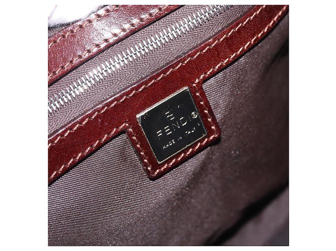 FENDI Zucca Canvas Handtasche Schwarz Braun - Ansicht 16