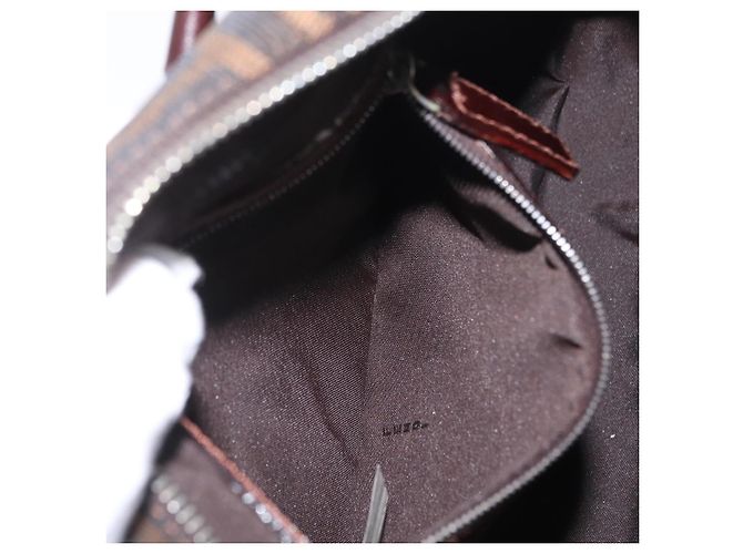 FENDI Zucca Canvas Handtasche Schwarz Braun - Ansicht 21