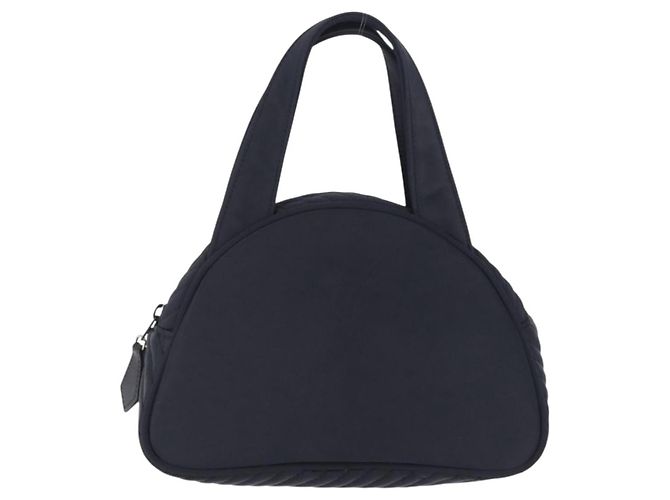 Autre Marque Saint Laurent Hand Bag Nylon Navy Silver - vista 2