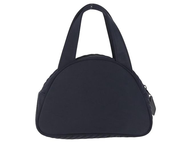 Autre Marque Saint Laurent Hand Bag Nylon Navy Silver - vista 3