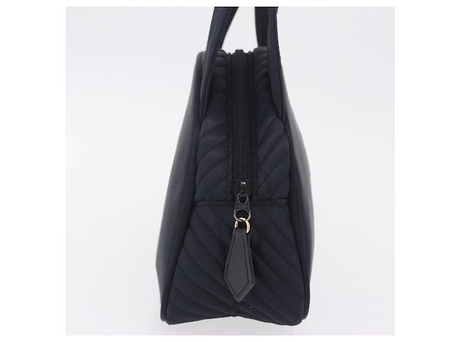 Autre Marque Saint Laurent Hand Bag Nylon Navy Silver - vista 5