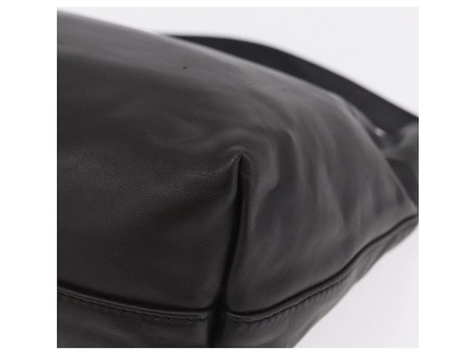 FENDI Shoulder Bag Leather Brown Silver - vista 11