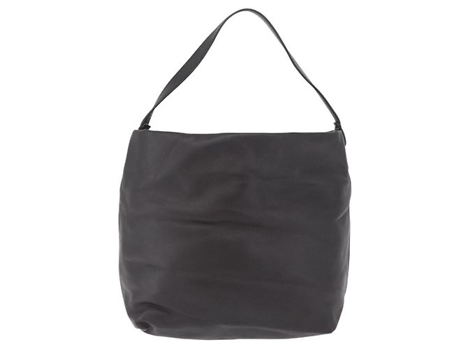 FENDI Shoulder Bag Leather Brown Silver - vista 2
