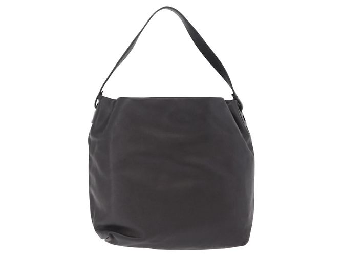 FENDI Shoulder Bag Leather Brown Silver - vista 3
