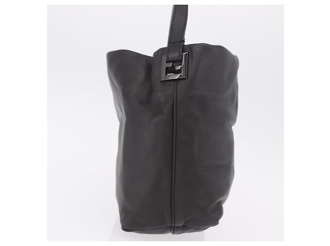 FENDI Shoulder Bag Leather Brown Silver - vista 5