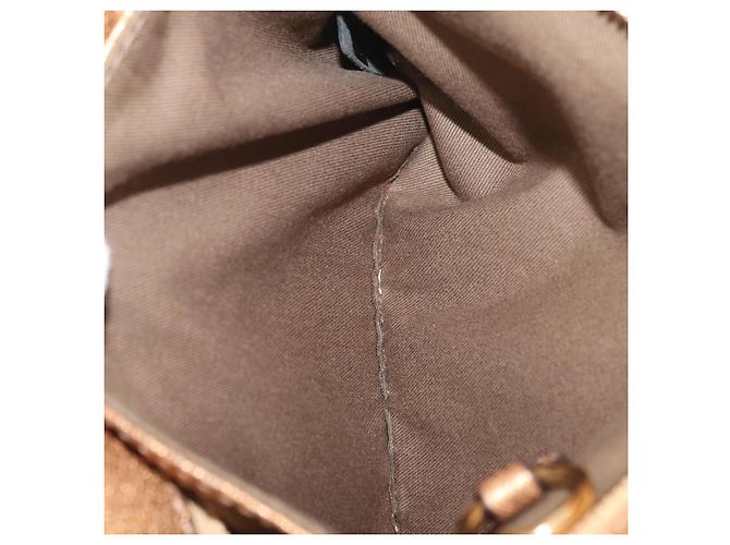 Chloé Chloe Harley Hand Bag Canvas Beige Gold - vista 24