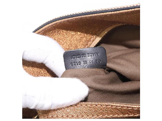 Chloé Chloe Harley Hand Bag Canvas Beige Gold - vista 26