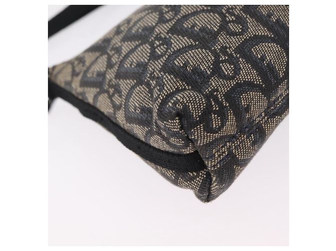 Christian Dior Trotter Canvas Accessory Pouch Navy Silver - view 14