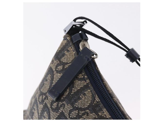 Christian Dior Trotter Canvas Accessory Pouch Navy Silver - view 16