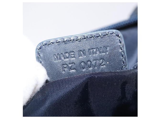 Christian Dior Trotter Canvas Accessory Pouch Navy Silver - view 22