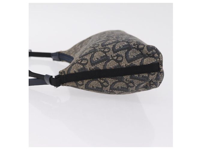 Christian Dior Trotter Canvas Accessory Pouch Navy Silver - view 5