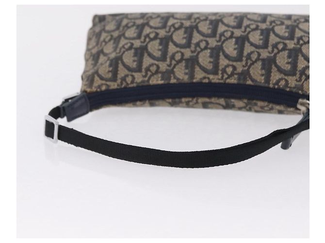 Christian Dior Trotter Canvas Accessory Pouch Navy Silver - view 7