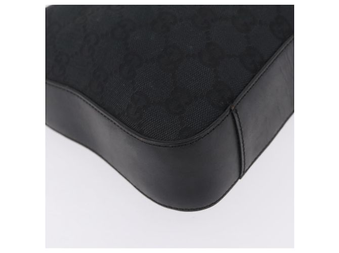 GUCCI GG Canvas Shoulder Bag Black Silver 001 3812 2123 - vista 13