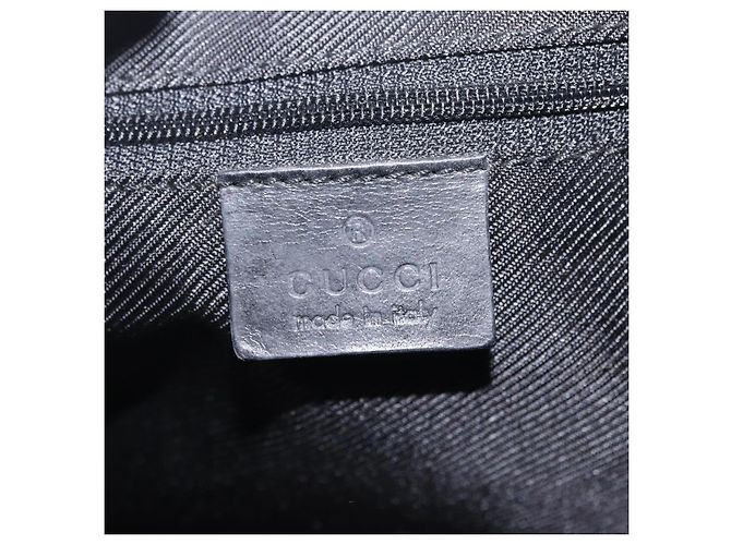GUCCI GG Canvas Shoulder Bag Black Silver 001 3812 2123 - vista 17