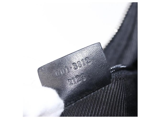 GUCCI GG Canvas Shoulder Bag Black Silver 001 3812 2123 - vista 23
