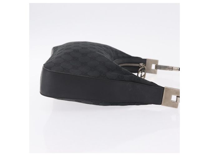 GUCCI GG Canvas Shoulder Bag Black Silver 001 3812 2123 - vista 4
