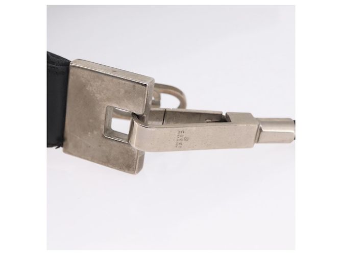 GUCCI GG Canvas Shoulder Bag Black Silver 001 3812 2123 - vista 9