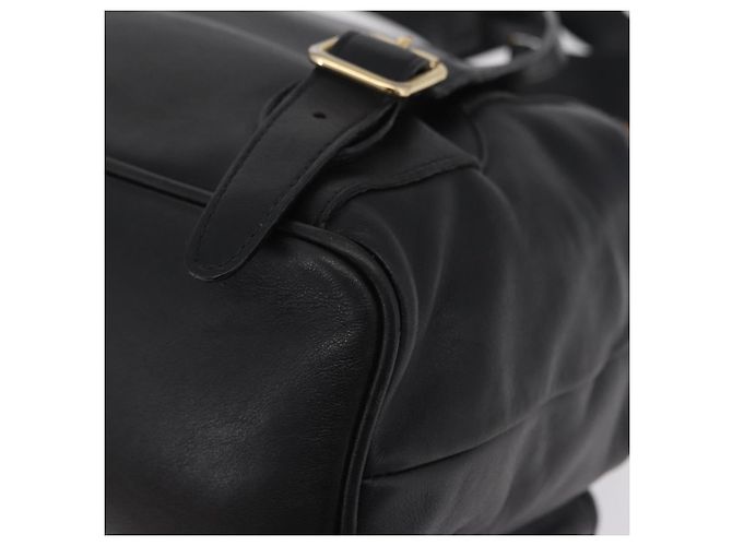 GUCCI Bamboo Backpack Leather Black Gold Tone 003 2058 0016 - vista 15