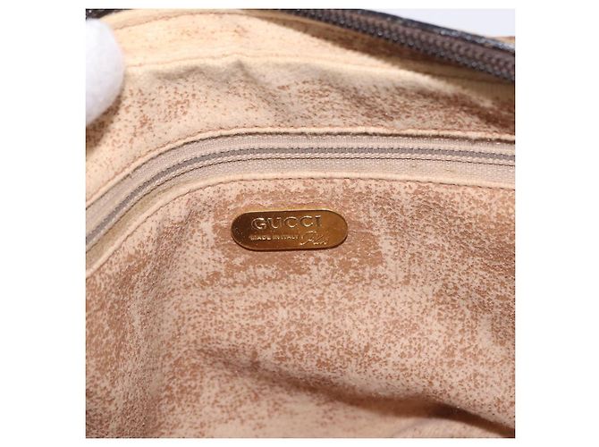 GUCCI GG Plus Supreme Shoulder Bag PVC Beige Gold - vista 17