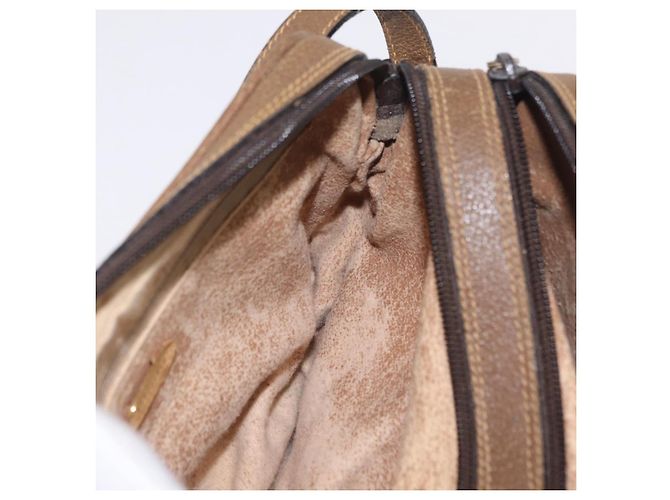 GUCCI GG Plus Supreme Shoulder Bag PVC Beige Gold - vista 19
