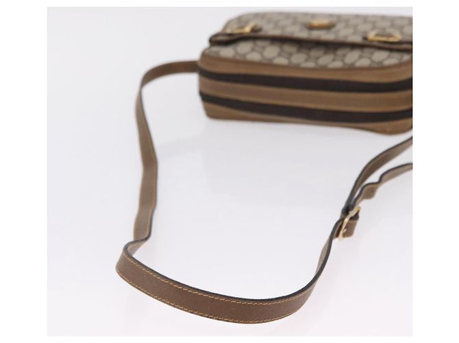 GUCCI GG Plus Supreme Shoulder Bag PVC Beige Gold - vista 7