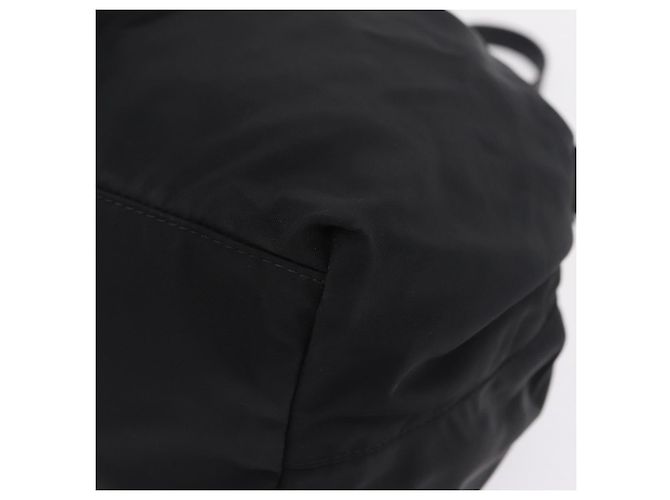 PRADA Sac Tote Nylon 2way Noir Doré - vue 15