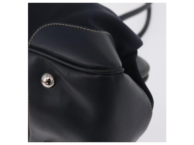 PRADA Bolso Boston Nylon Navy Silver - vista 13