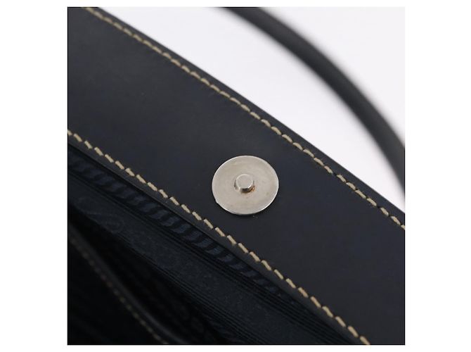 PRADA Bolso Boston Nylon Navy Silver - vista 19