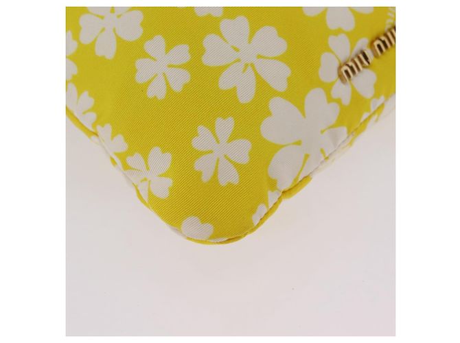 Miu Miu Geldbörse Pouch Nylon Gelb - Ansicht 11
