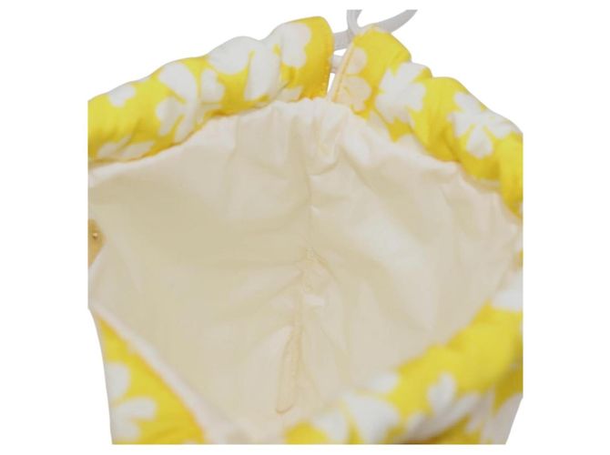 Miu Miu Geldbörse Pouch Nylon Gelb - Ansicht 18