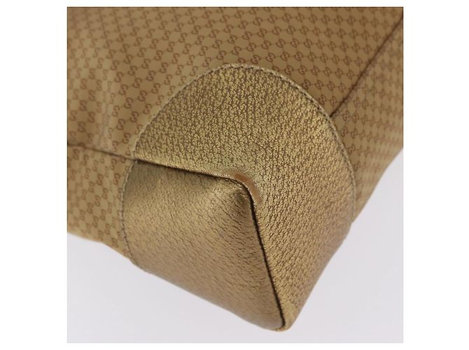 GUCCI Micro GG Canvas Shoulder Bag Nylon Outlet Brown Silver 257301 - vista 11