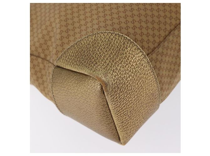 GUCCI Micro GG Canvas Shoulder Bag Nylon Outlet Brown Silver 257301 - vista 13