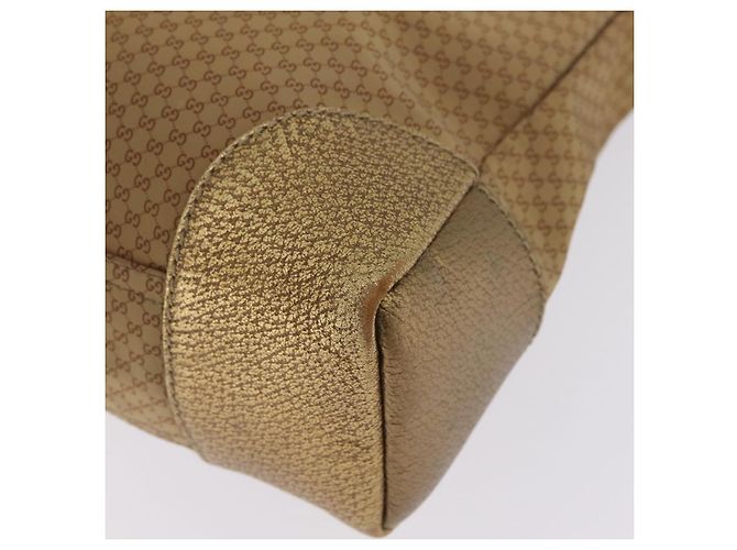 GUCCI Micro GG Canvas Shoulder Bag Nylon Outlet Brown Silver 257301 - vista 14
