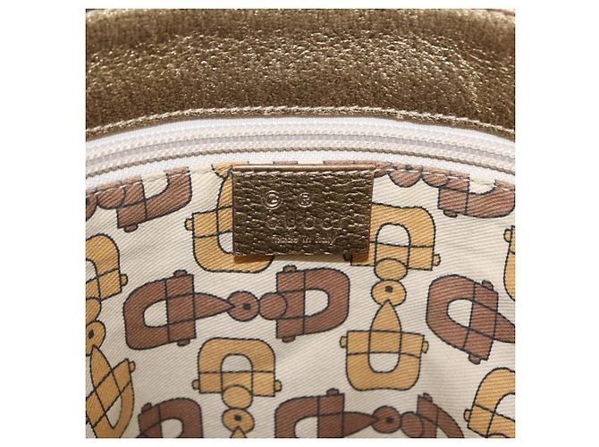 GUCCI Micro GG Canvas Shoulder Bag Nylon Outlet Brown Silver 257301 - vista 18