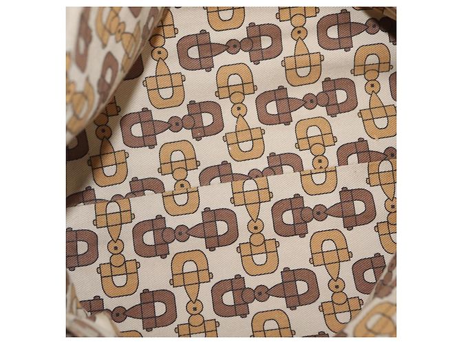 GUCCI Micro GG Canvas Shoulder Bag Nylon Outlet Brown Silver 257301 - vista 19